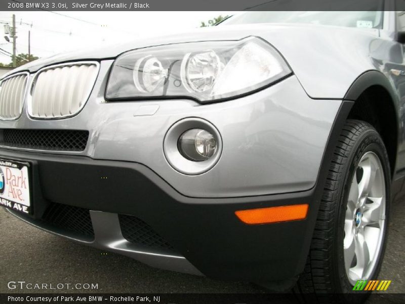 Silver Grey Metallic / Black 2008 BMW X3 3.0si