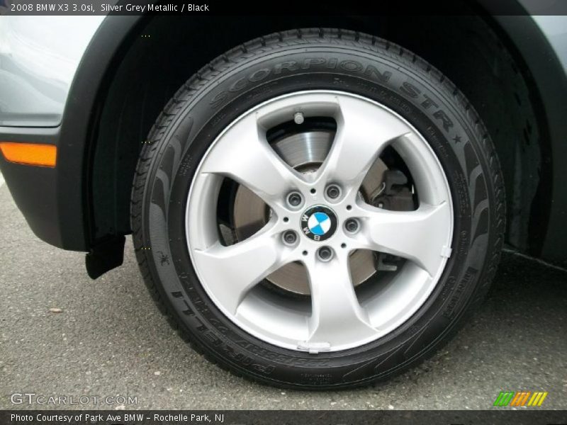 Silver Grey Metallic / Black 2008 BMW X3 3.0si
