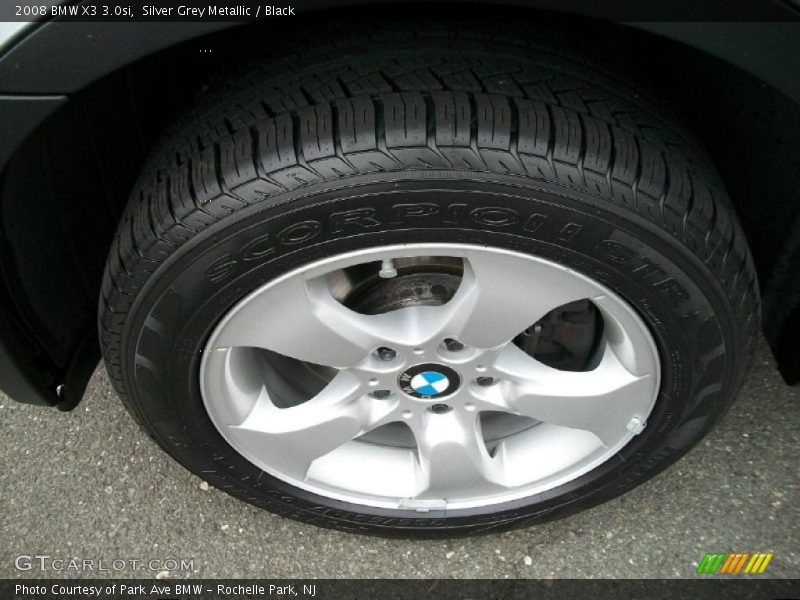 Silver Grey Metallic / Black 2008 BMW X3 3.0si