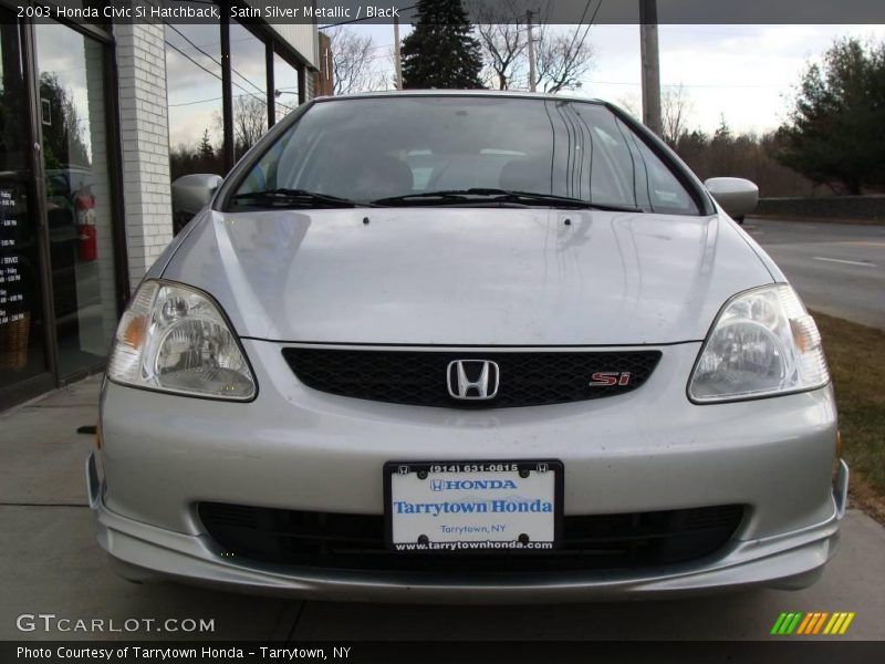 Satin Silver Metallic / Black 2003 Honda Civic Si Hatchback