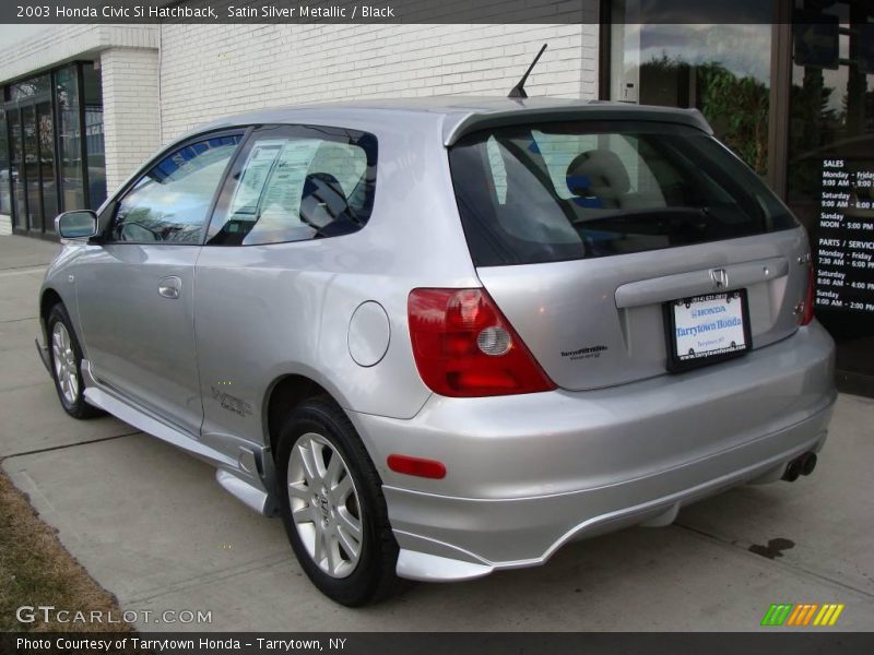 Satin Silver Metallic / Black 2003 Honda Civic Si Hatchback
