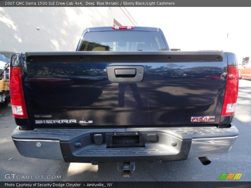 Deep Blue Metallic / Ebony Black/Light Cashmere 2007 GMC Sierra 1500 SLE Crew Cab 4x4