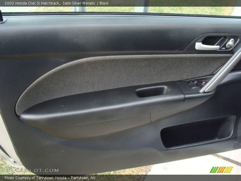 Satin Silver Metallic / Black 2003 Honda Civic Si Hatchback