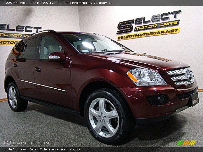 Barolo Red Metallic / Macadamia 2008 Mercedes-Benz ML 350 4Matic