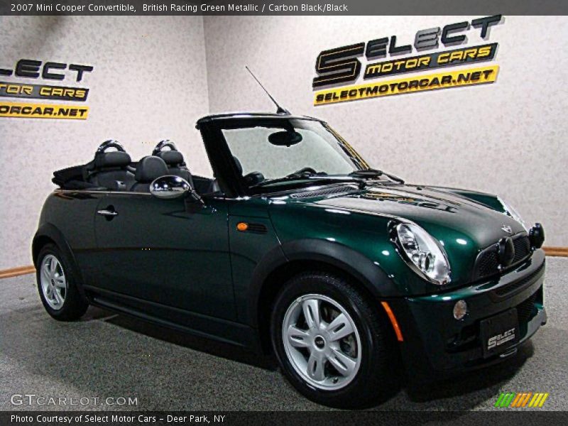 British Racing Green Metallic / Carbon Black/Black 2007 Mini Cooper Convertible