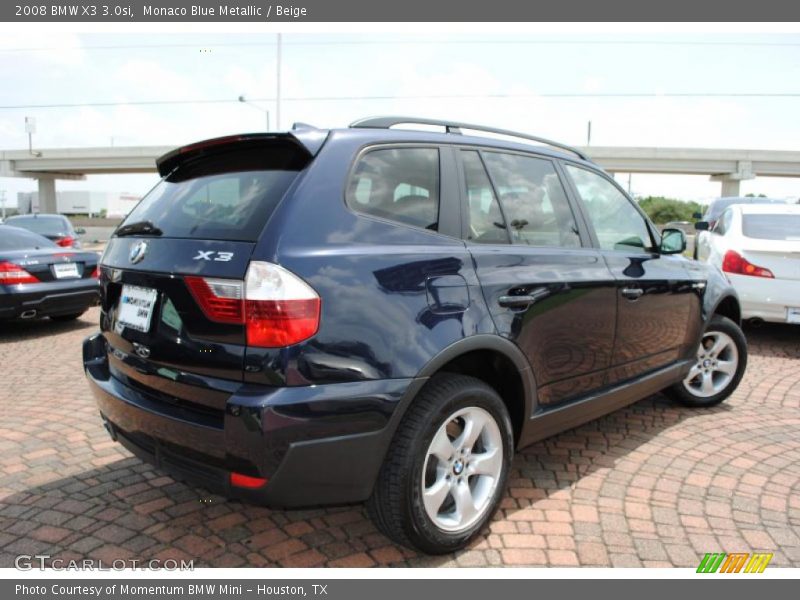 Monaco Blue Metallic / Beige 2008 BMW X3 3.0si