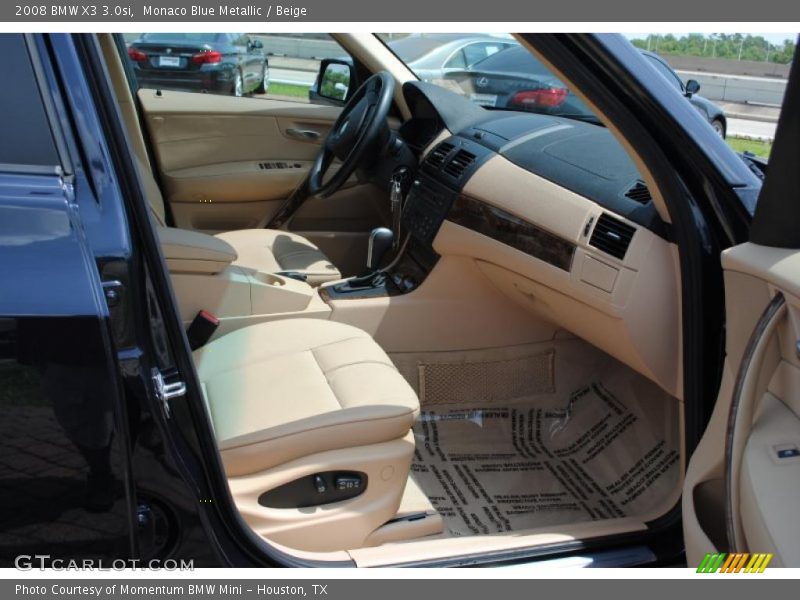 Monaco Blue Metallic / Beige 2008 BMW X3 3.0si
