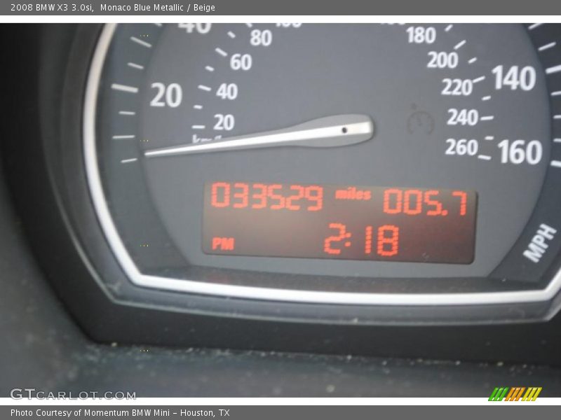 Monaco Blue Metallic / Beige 2008 BMW X3 3.0si