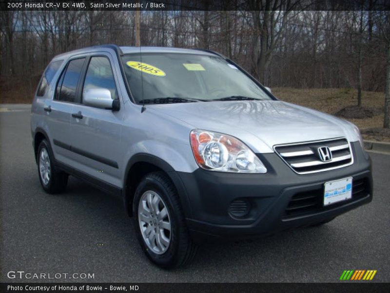 Satin Silver Metallic / Black 2005 Honda CR-V EX 4WD