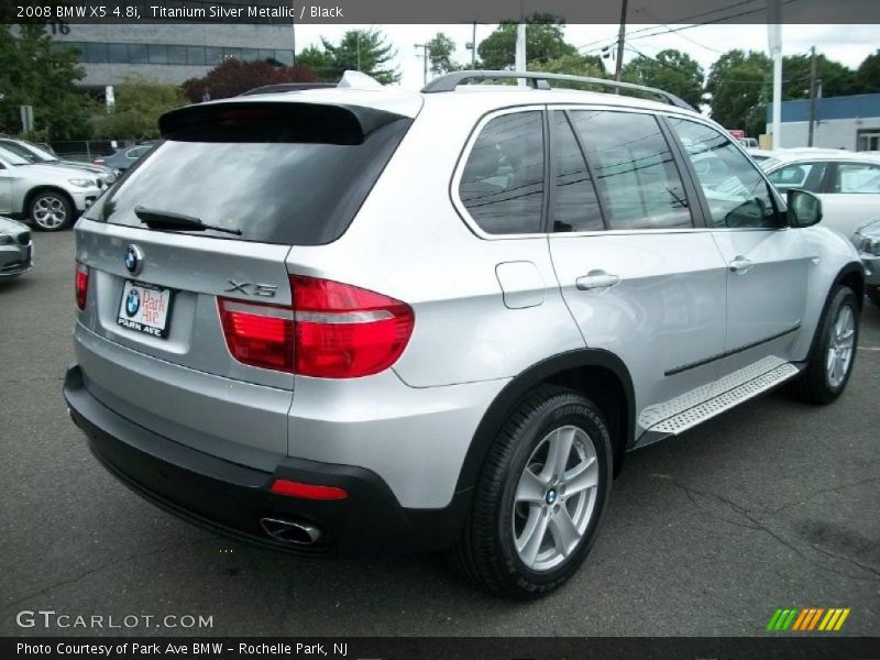 Titanium Silver Metallic / Black 2008 BMW X5 4.8i