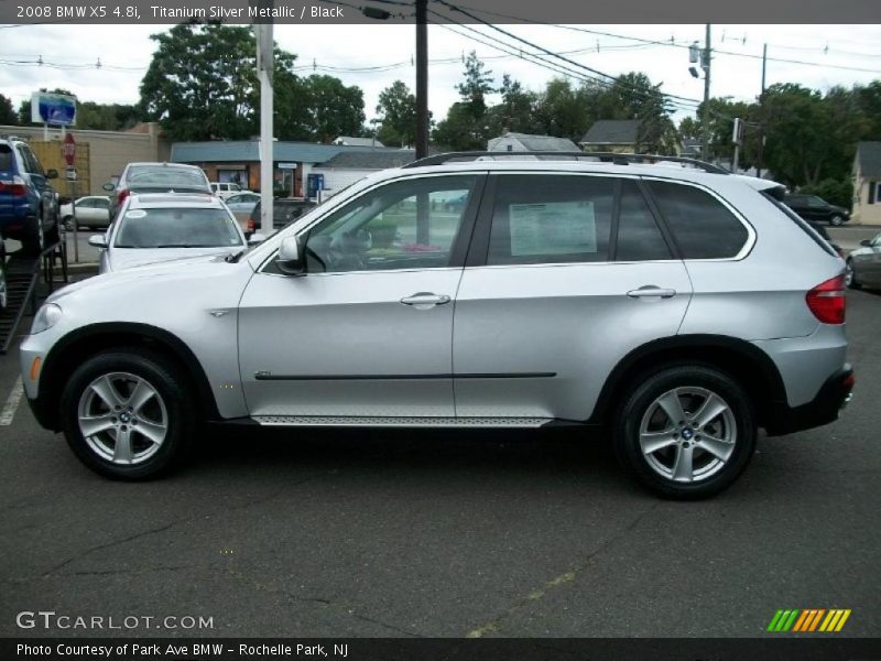 Titanium Silver Metallic / Black 2008 BMW X5 4.8i