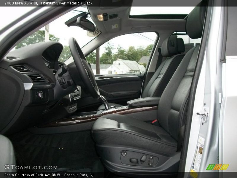 Titanium Silver Metallic / Black 2008 BMW X5 4.8i