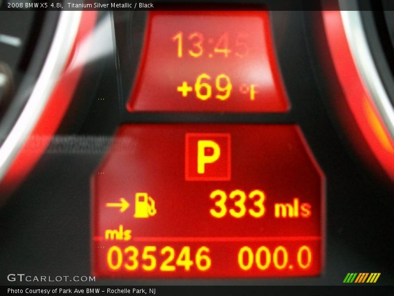 Titanium Silver Metallic / Black 2008 BMW X5 4.8i
