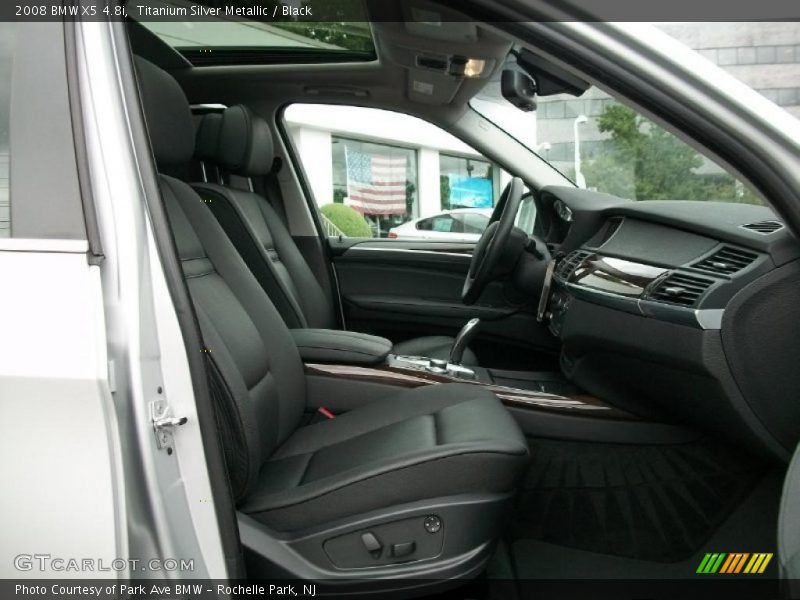 Titanium Silver Metallic / Black 2008 BMW X5 4.8i