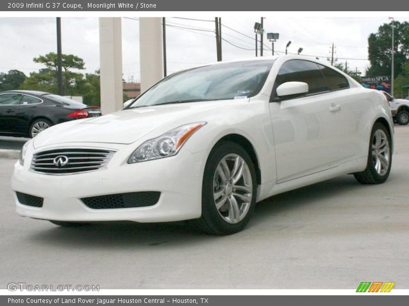 Moonlight White / Stone 2009 Infiniti G 37 Coupe