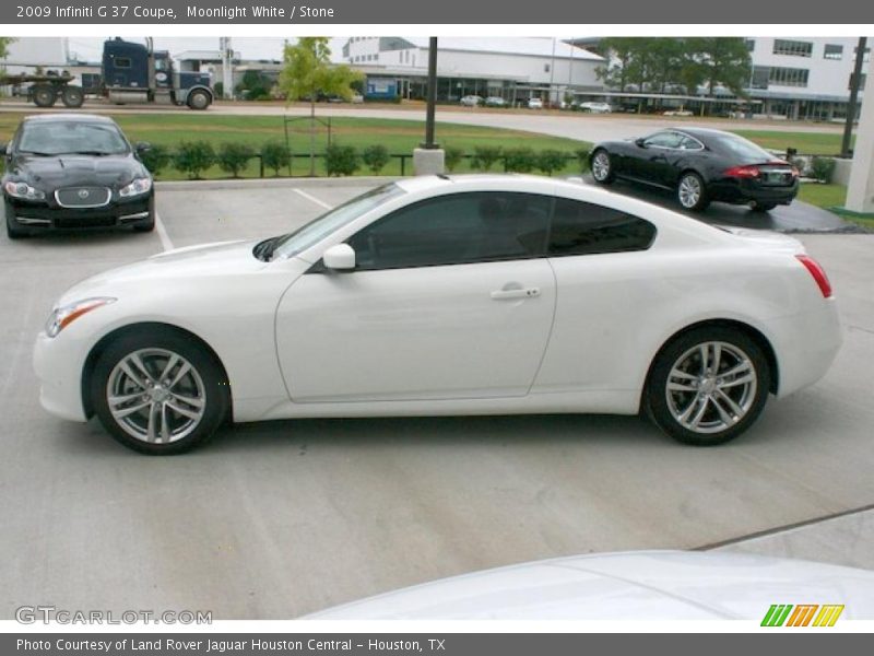 Moonlight White / Stone 2009 Infiniti G 37 Coupe