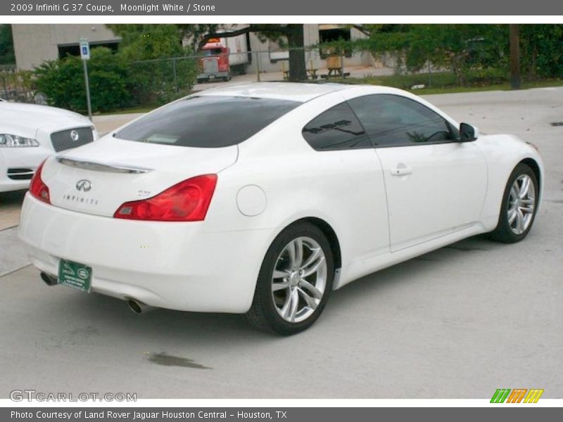 Moonlight White / Stone 2009 Infiniti G 37 Coupe