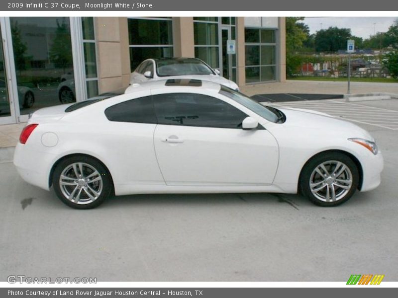 Moonlight White / Stone 2009 Infiniti G 37 Coupe