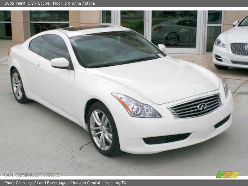 Moonlight White / Stone 2009 Infiniti G 37 Coupe