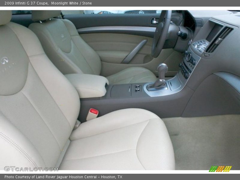 Moonlight White / Stone 2009 Infiniti G 37 Coupe