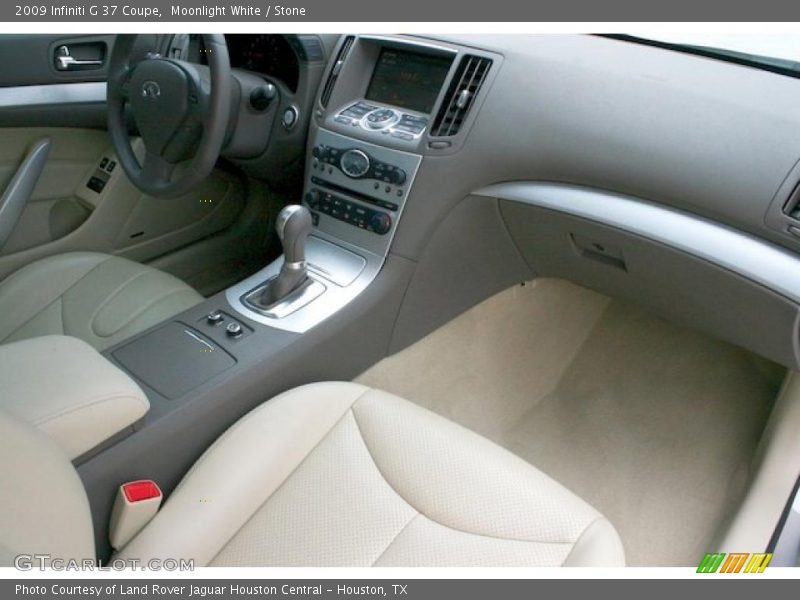 Moonlight White / Stone 2009 Infiniti G 37 Coupe