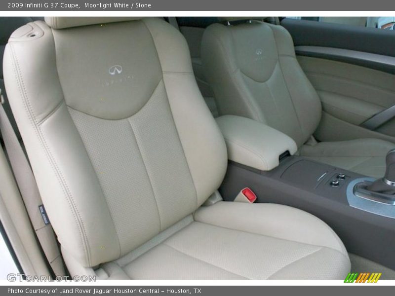 Moonlight White / Stone 2009 Infiniti G 37 Coupe