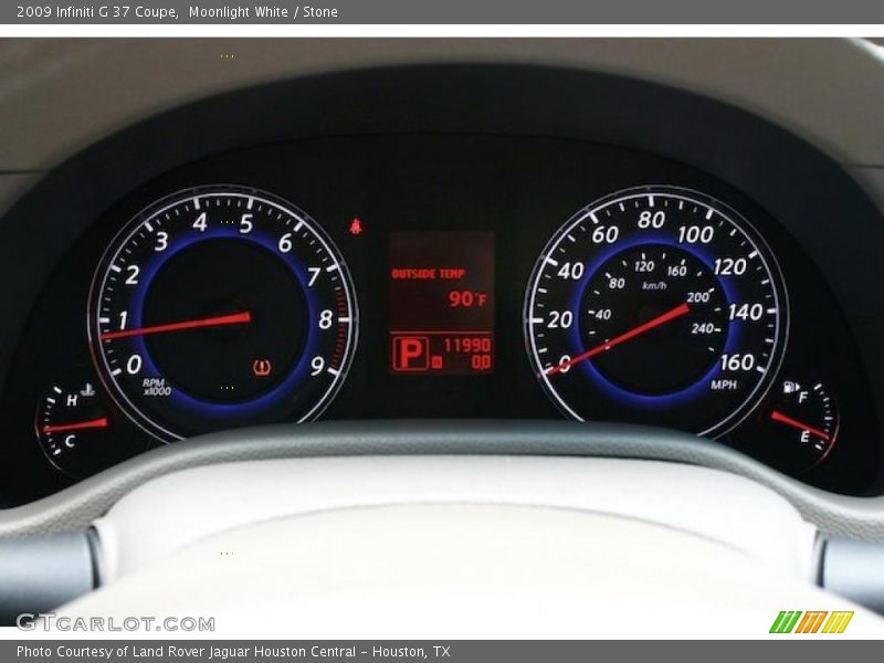 Moonlight White / Stone 2009 Infiniti G 37 Coupe