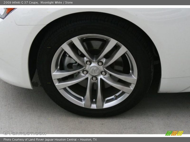 Moonlight White / Stone 2009 Infiniti G 37 Coupe