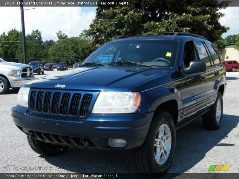 Patriot Blue Pearlcoat / Agate 2000 Jeep Grand Cherokee Limited 4x4