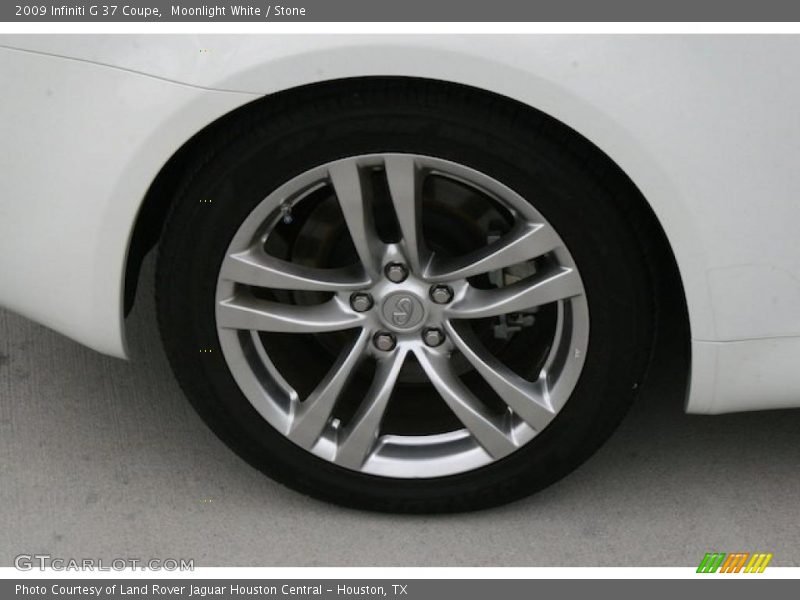 Moonlight White / Stone 2009 Infiniti G 37 Coupe