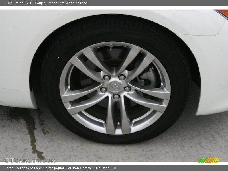 Moonlight White / Stone 2009 Infiniti G 37 Coupe