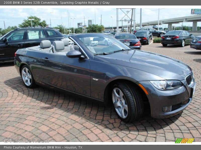 Sparkling Graphite Metallic / Gray 2008 BMW 3 Series 328i Convertible