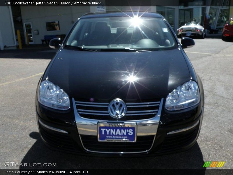 Black / Anthracite Black 2008 Volkswagen Jetta S Sedan