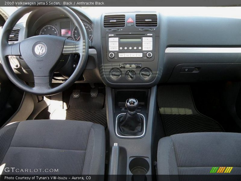 Black / Anthracite Black 2008 Volkswagen Jetta S Sedan