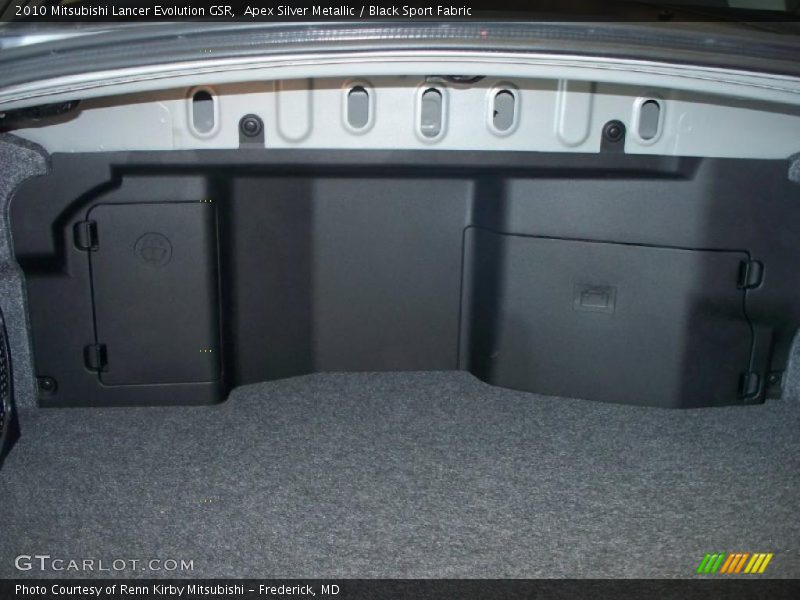 Apex Silver Metallic / Black Sport Fabric 2010 Mitsubishi Lancer Evolution GSR