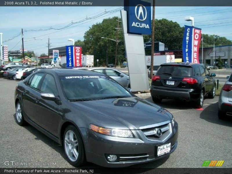 Polished Metal Metallic / Ebony 2008 Acura TL 3.2