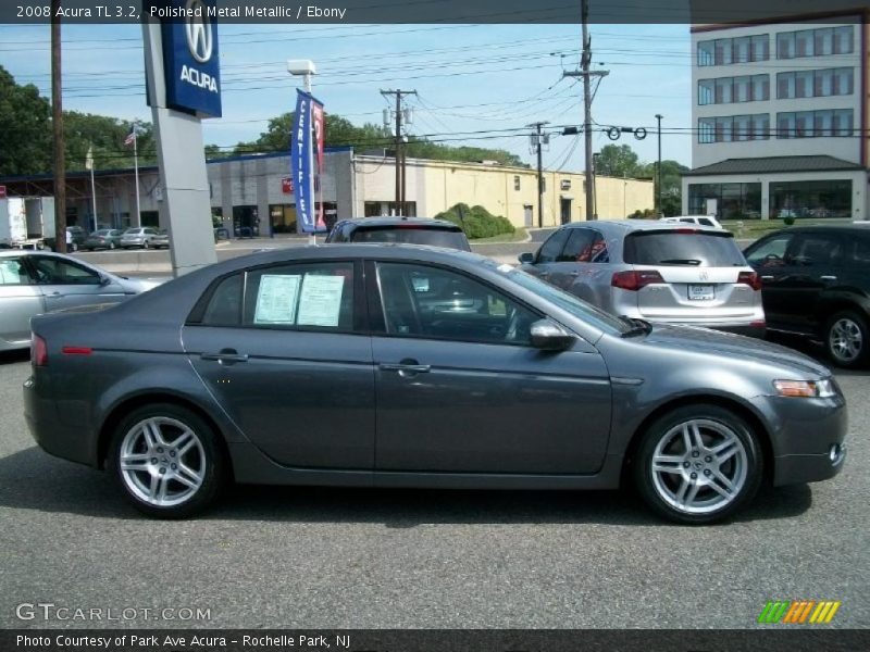 Polished Metal Metallic / Ebony 2008 Acura TL 3.2