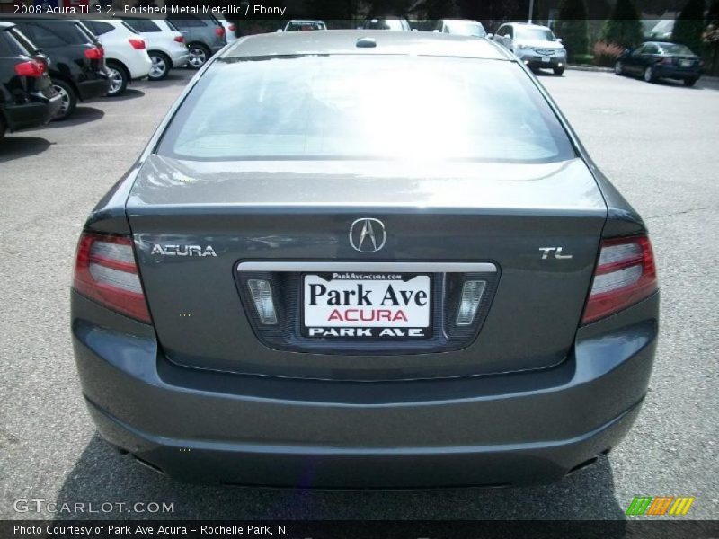 Polished Metal Metallic / Ebony 2008 Acura TL 3.2