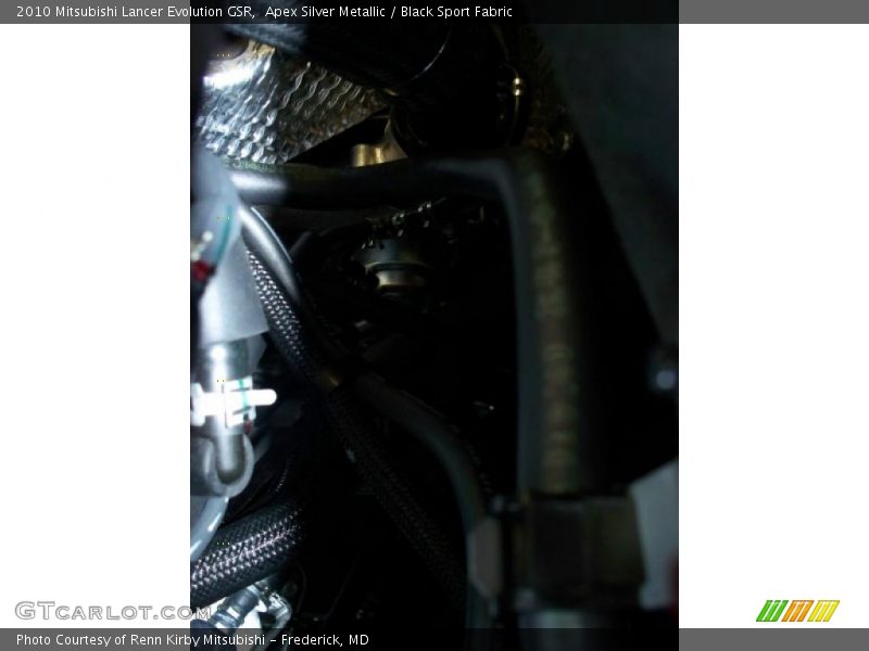 Apex Silver Metallic / Black Sport Fabric 2010 Mitsubishi Lancer Evolution GSR
