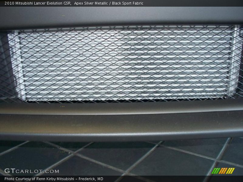Apex Silver Metallic / Black Sport Fabric 2010 Mitsubishi Lancer Evolution GSR