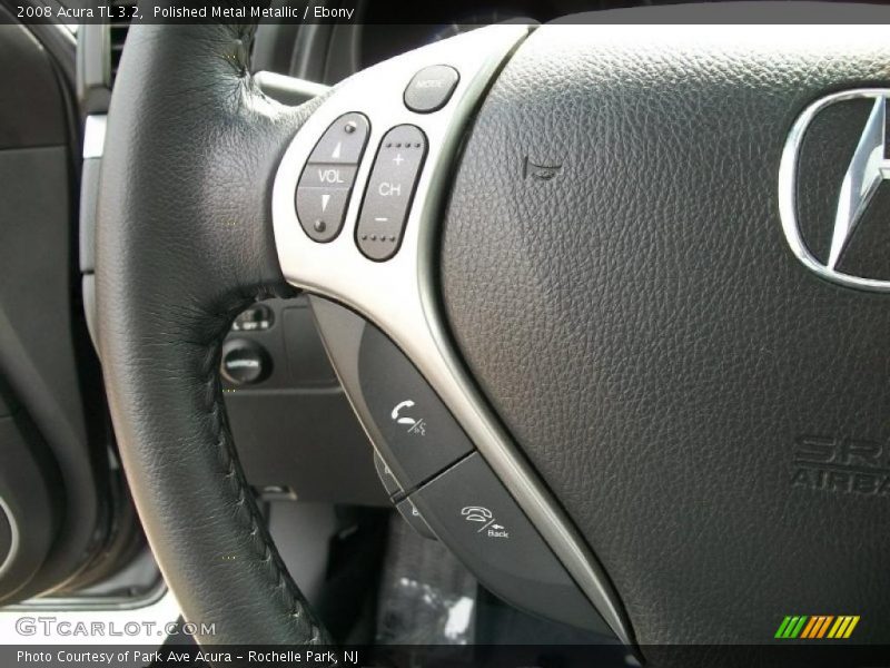 Polished Metal Metallic / Ebony 2008 Acura TL 3.2