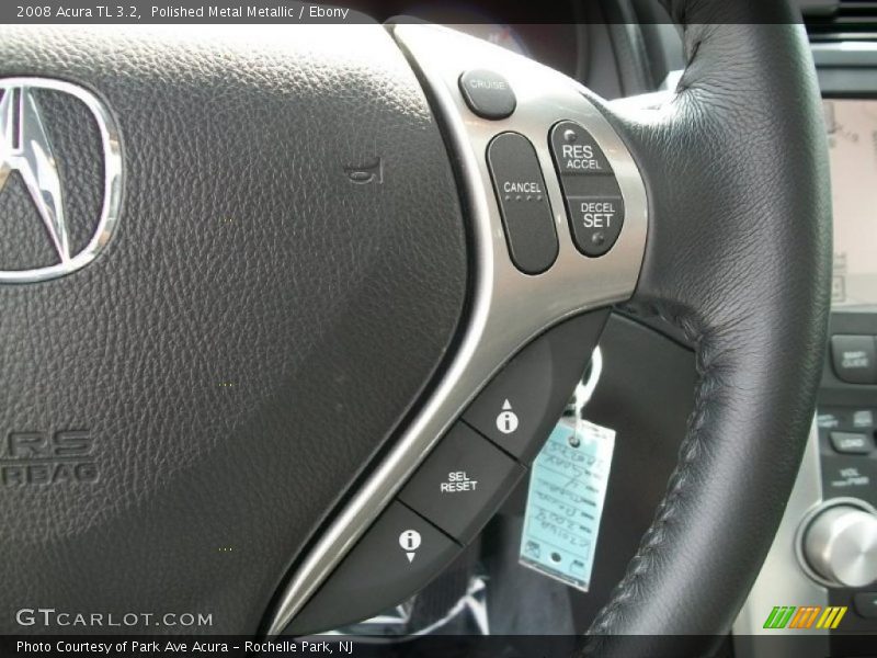 Polished Metal Metallic / Ebony 2008 Acura TL 3.2