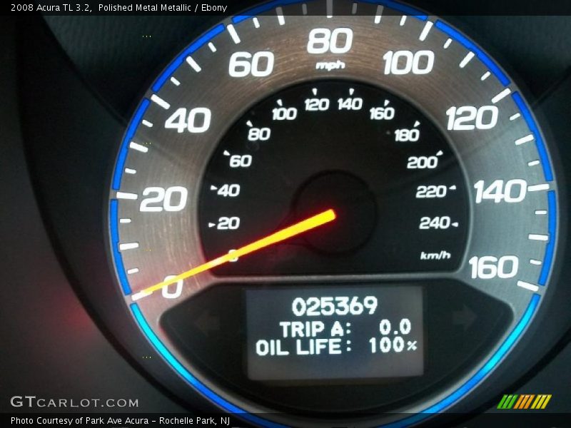 Polished Metal Metallic / Ebony 2008 Acura TL 3.2