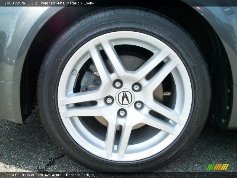 Polished Metal Metallic / Ebony 2008 Acura TL 3.2