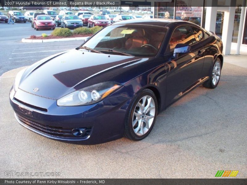 Regatta Blue / Black/Red 2007 Hyundai Tiburon GT Limited