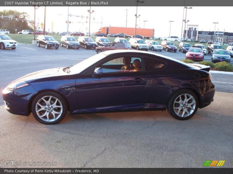 Regatta Blue / Black/Red 2007 Hyundai Tiburon GT Limited