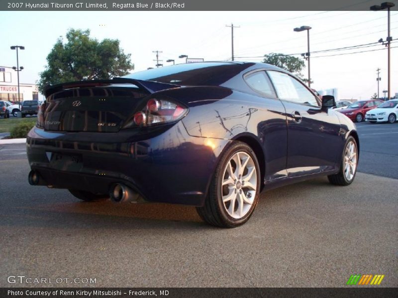Regatta Blue / Black/Red 2007 Hyundai Tiburon GT Limited