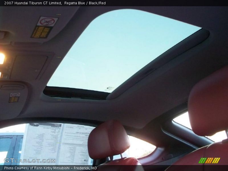 Regatta Blue / Black/Red 2007 Hyundai Tiburon GT Limited