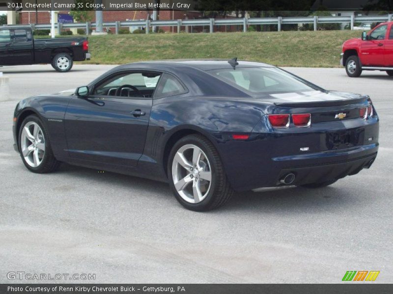 Imperial Blue Metallic / Gray 2011 Chevrolet Camaro SS Coupe