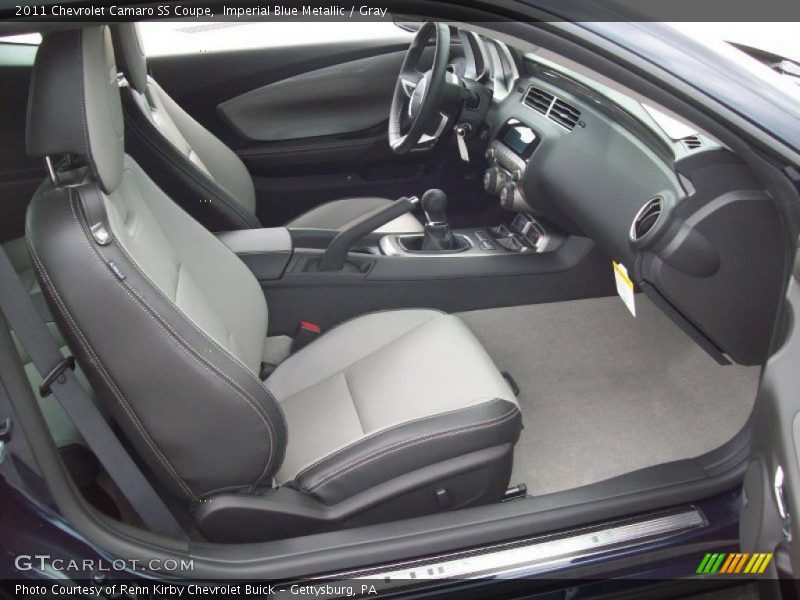 Imperial Blue Metallic / Gray 2011 Chevrolet Camaro SS Coupe